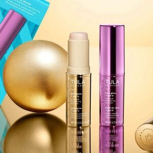 Tula skincare “No Place Like Chrome Eye Balm Duo Set”.  BNIB $49 value